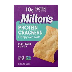 Milton's Craft Bakers Milton's Craft Bakes Protein Crackers Crispy Sea Salt - 4.25 oz