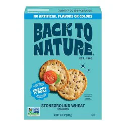 Back to Nature Original Stoneground Wheat Crackers - 5oz