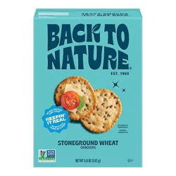 Back to Nature Crackers Original Stoneground Wheat - 5oz