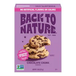 Back to Nature Cookies Chocolate Chunk - 7.5oz