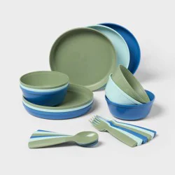 Target 24pc Boys' Plastic Dinnerware Set