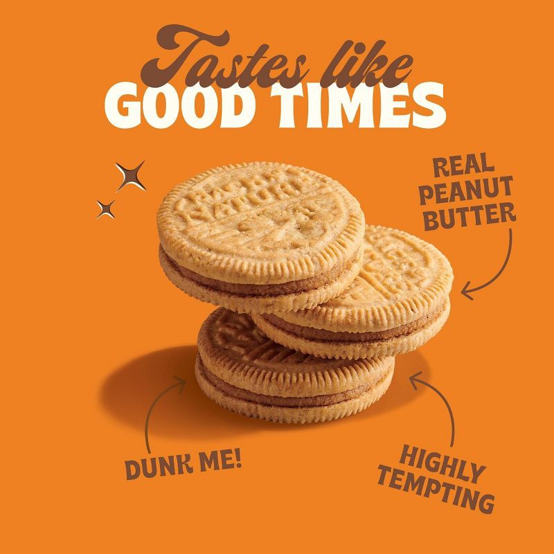 slide 4 of 7, Back to Nature Peanut Butter Creme Sandwich Cookies - 8.25oz, 8.25 oz