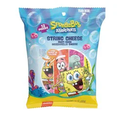 Nickelodeon SpongeBob SquarePants String Mozzarella Cheese - 10oz/12ct