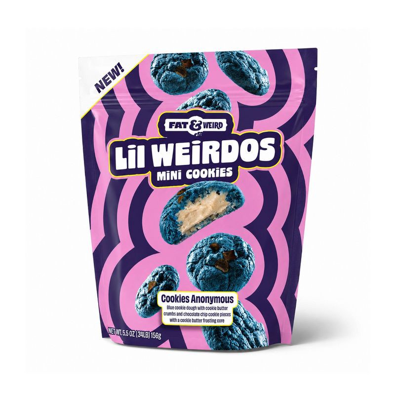 slide 1 of 7, Fat and Weird Cookie Company Fat and Weird Lil' Weirdo's Cookies Anonymous - 5.5oz, 5.5 oz