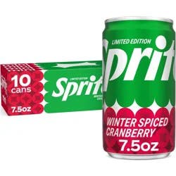 Sprite Winter Spiced Cranberry Soda - 10pk/7.5 fl oz Mini Cans