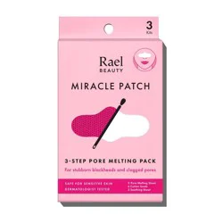 Rael Miracle Patch 3-Step Pore Melting Pack - 3ct: Vegan, Artificial Fragrance-Free, Unscented, Acne-Prone