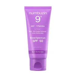 numbuzin No.9 NAD+BIO Super Defense Glow Sunscreen - SPF 50 - 1.69 fl oz: Moisturizing, Day Skin Care, Face Cream