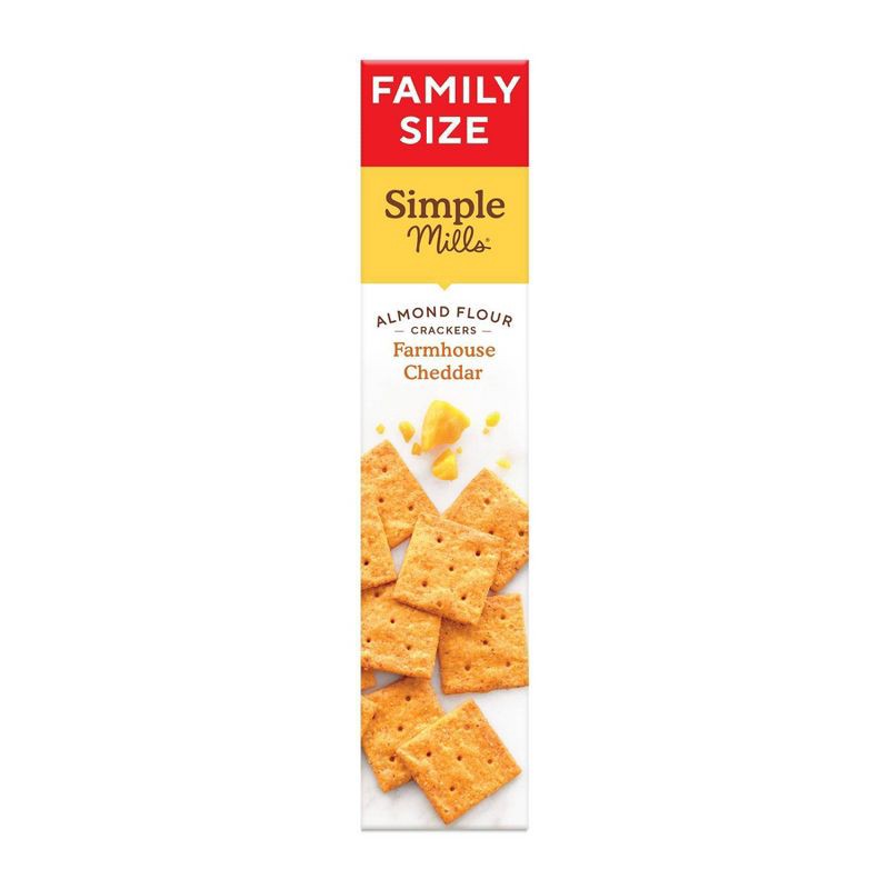 slide 4 of 4, Simple Mills Family Size Farmhouse Cheddar Crackers - 7oz, 7 oz