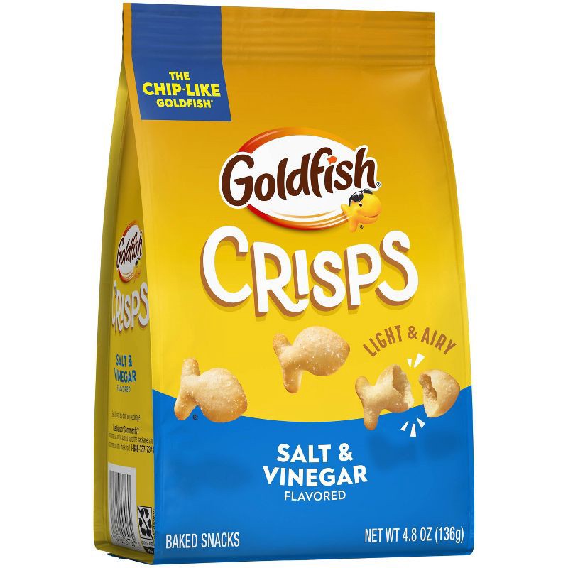 slide 4 of 5, Goldfish Salt & Vinegar Crisps - 4.8oz, 4.8 oz