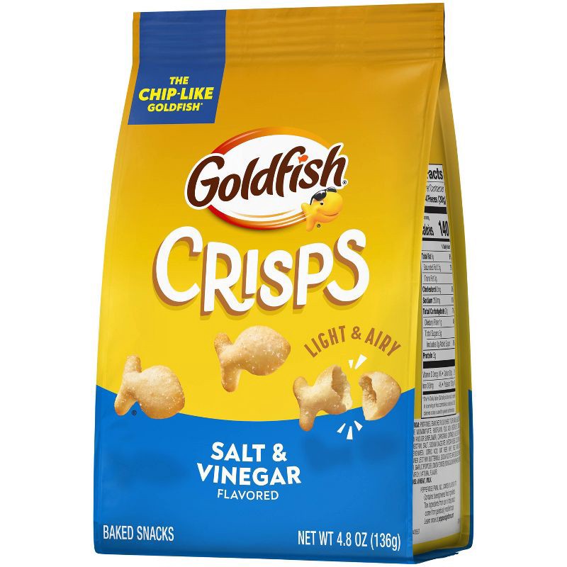 slide 5 of 5, Goldfish Salt & Vinegar Crisps - 4.8oz, 4.8 oz