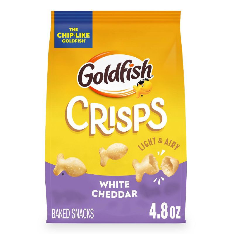 slide 1 of 9, Goldfish White Cheddar Crisps - 4.8oz, 4.8 oz