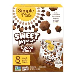 Simple Mills Cookies Sweet Mmms Cocoa Crunch Snack Pack - 5.6oz/8ct