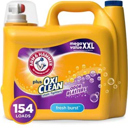 Arm & Hammer Plus OxiClean with Odor Blasters Fresh Burst Liquid Detergent 154 Loads - 200.2 fl oz