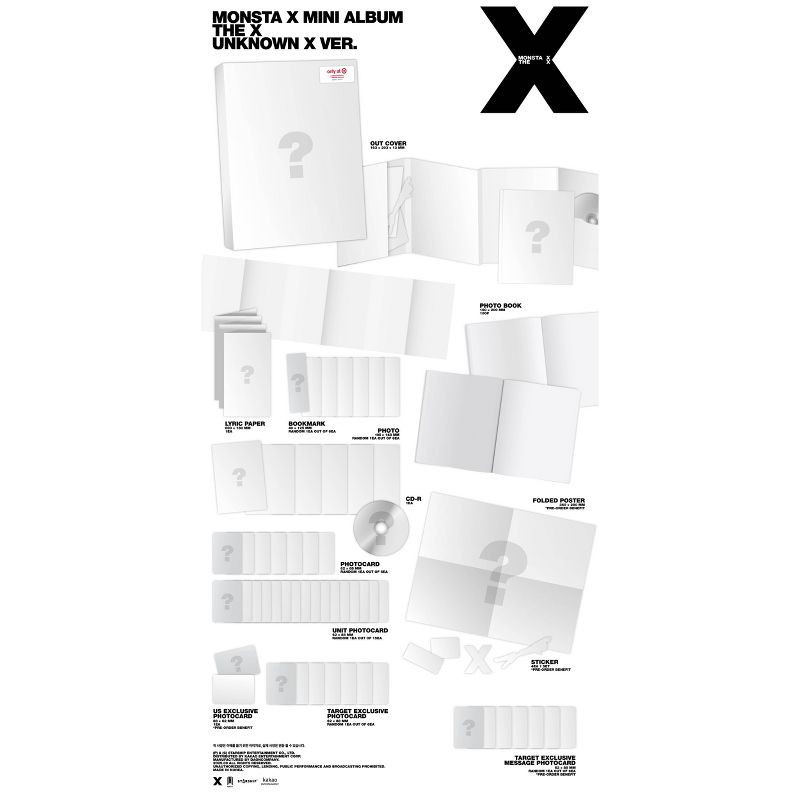 slide 2 of 2, The Orchard MONSTA X - THE X (UNKNOWN X VER.) (Target Exclusive, CD), 1 ct