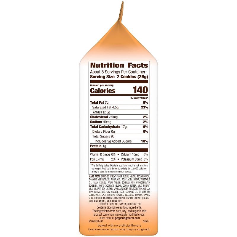 slide 2 of 6, Pepperidge Farm Milano Mango White Chocolate Cookies - 7oz, 7 oz