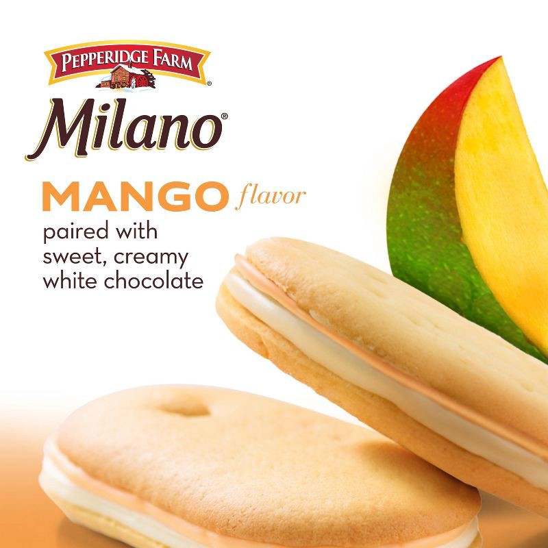 slide 6 of 6, Pepperidge Farm Milano Mango White Chocolate Cookies - 7oz, 7 oz