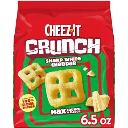Cheez-It Crunch Sharp White Cheddar Crackers - 6.5oz