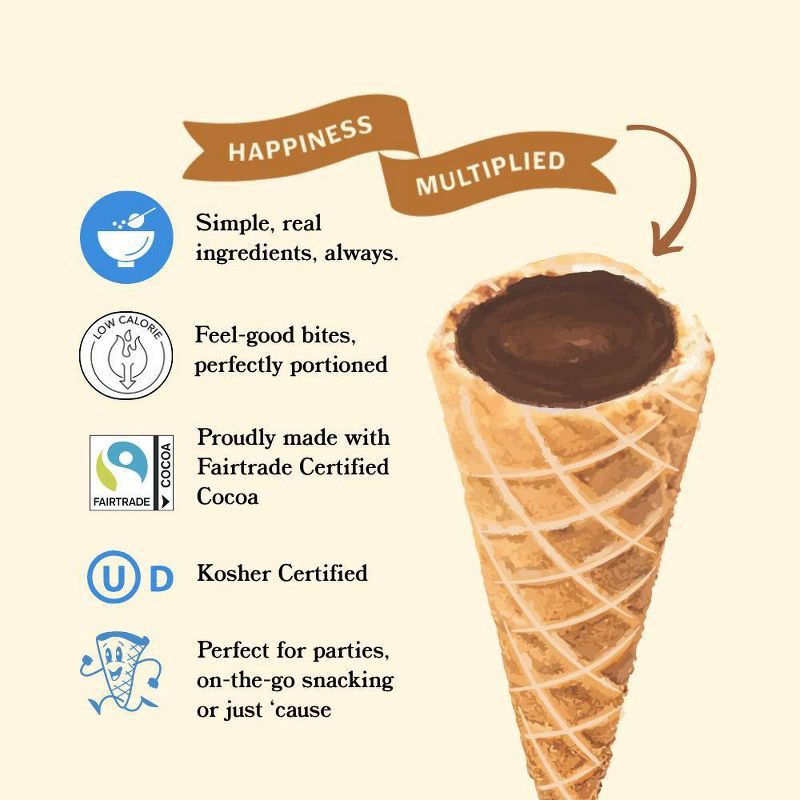 slide 4 of 8, MUDDY BITES Milk Chocolate Waffle Cone Snacks - 4.25oz, 4.25 oz
