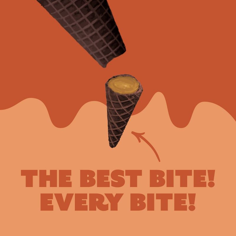 slide 5 of 7, MUDDY BITES Peanut Butter Chocolate Waffle Cone Snacks - 4.25oz, 4.25 oz