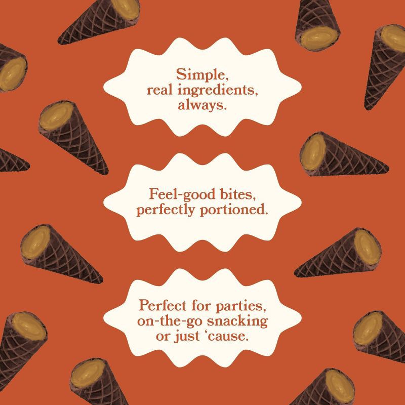 slide 7 of 7, MUDDY BITES Peanut Butter Chocolate Waffle Cone Snacks - 4.25oz, 4.25 oz