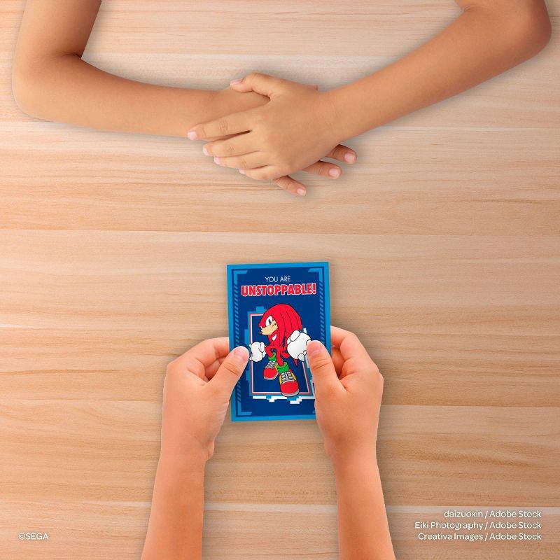 slide 5 of 5, Bendon 32ct Sonic the Hedgehog Deluxe Stickers and Valentine's Day Cards with 48ct Heart Seals, 32 ct, 48 ct