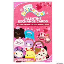 Squishmallows 16ct Shaker Stickers and Valentine's Day Cards