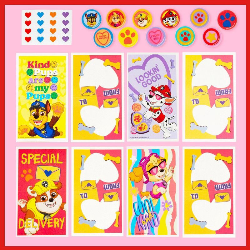 slide 2 of 6, PAW Patrol 16ct Erasers and Valentine's Day Cards, 16 ct