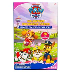 PAW Patrol 16ct Erasers and Valentine's Day Cards