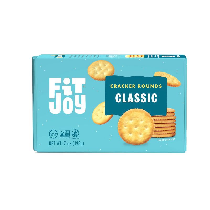 slide 4 of 5, FitJoy Grain Free Classic Round Crackers - 7oz, 7 oz
