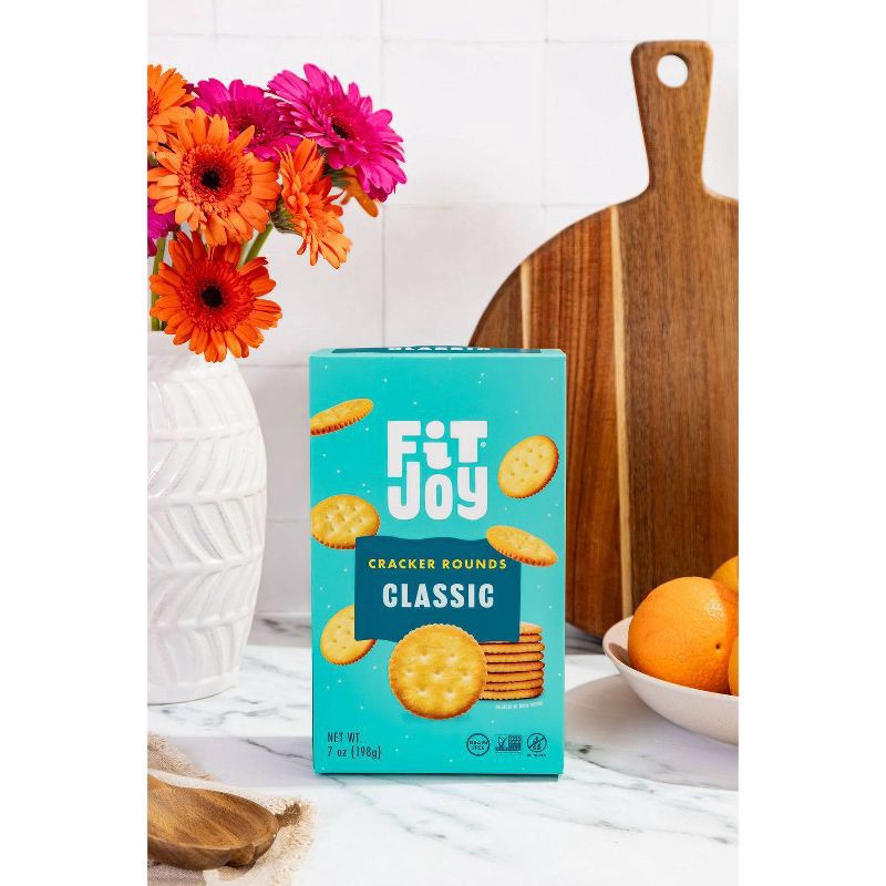 slide 5 of 5, FitJoy Grain Free Classic Round Crackers - 7oz, 7 oz