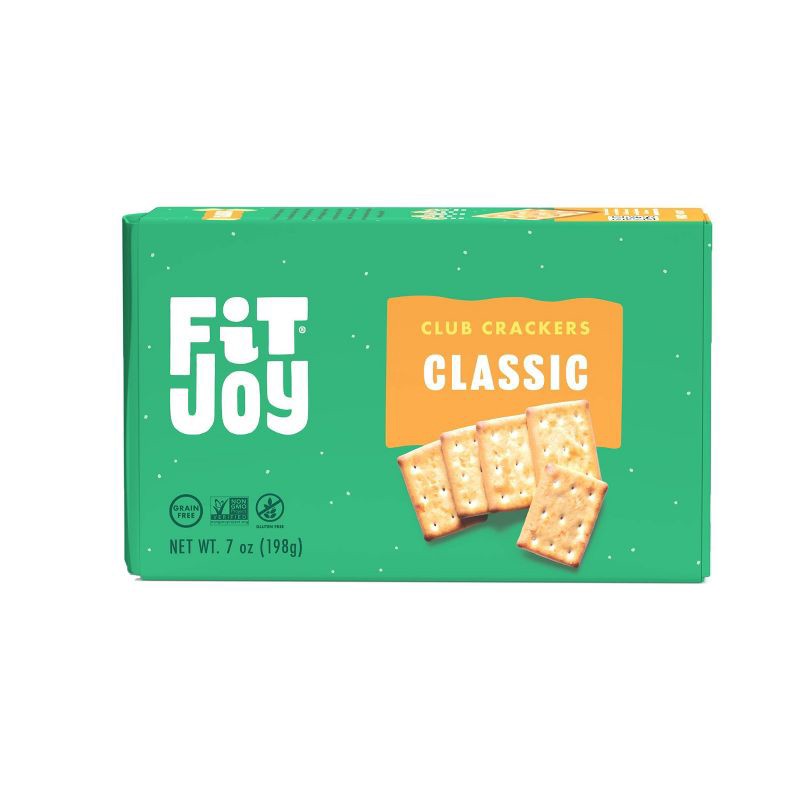 slide 4 of 7, FitJoy Grain Free Classic Club Crackers - 7oz, 7 oz