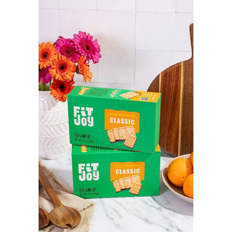 slide 6 of 7, FitJoy Grain Free Classic Club Crackers - 7oz, 7 oz