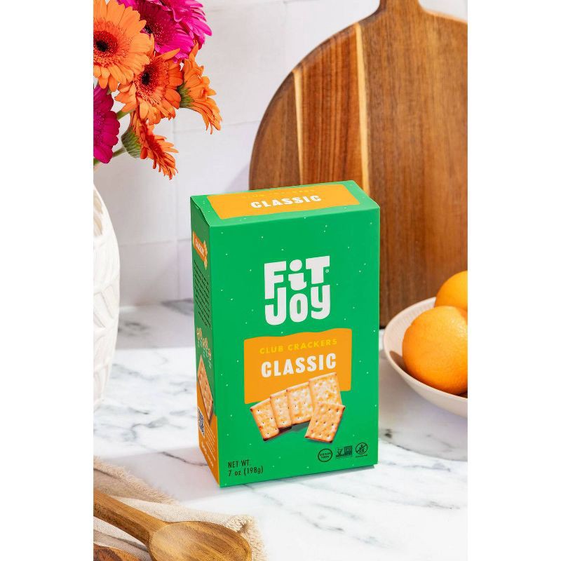 slide 7 of 7, FitJoy Grain Free Classic Club Crackers - 7oz, 7 oz