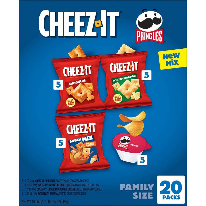 slide 6 of 13, Cheez-It Crackers Flavor Mix Snack Variety Pack - 16.95oz/20ct, 16.95 oz, 20 ct
