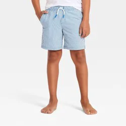 Boys' Seersucker Trunks - Cat & Jack™ Blue S