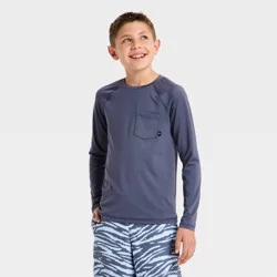 Boys' Rash Guard Tops - art class™ Gray L