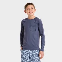 Boys' Rash Guard Tops - art class™ Gray L