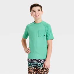 Boys' Rash Guard Tops - art class™ Turquoise Green M