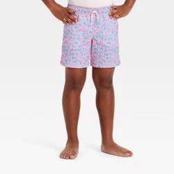 Boys' Shark Printed Swim Trunks - Cat & Jack™ Pink L