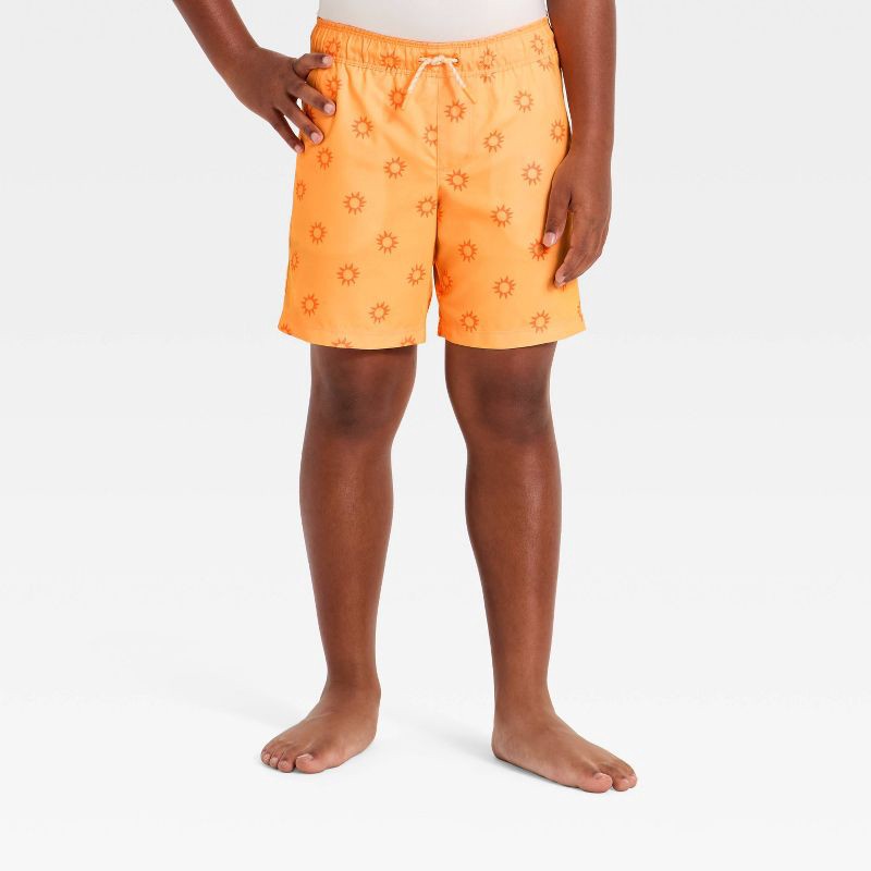 slide 1 of 3, Boys' Swim Trunks - Cat & Jack™ Orange S, 1 ct