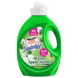 Suavitel Green Apple Liquid Fabric Softener - 105 fl oz: Paraben-Free, Bleach-Free, Phosphate-Free, Plastic Bottle