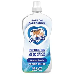 Suavitel Refresher Fabric Rinse, 4X Odor Action, Ocean Fresh Scent - 25.5 fl oz: Paraben-Free, Bleach-Free, Phosphate-Free