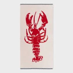 36"x72" Lobster Oversized Beach Towel Red - Room Essentials™