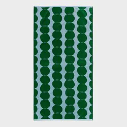36"x72" Bubble Dot Oversized Beach Towel Green/Blue - Room Essentials™