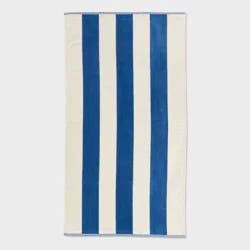40"x72" Vertical Wide Cabana Striped Oversized Beach Towel Blue - Threshold™