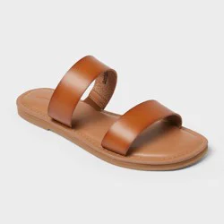 Women's Freya Sandals with Memory Foam Insole - Universal Thread™ Cognac 6