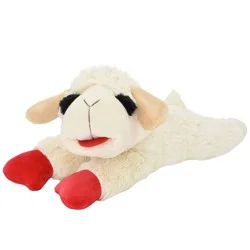 Multipet 18" Lamb Chop Interactive Plush Dog Toy: Squeaks, All Ages, Occupy and Cuddle