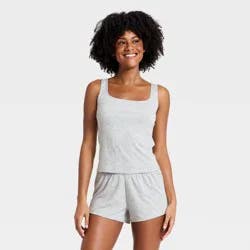 Women's Ribbed Cooling Jersey Tank Top - Auden™ Heather Gray XL