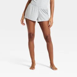 Women's Ribbed Cooling Jersey Pajama Shorts - Auden™ Heather Gray XXL
