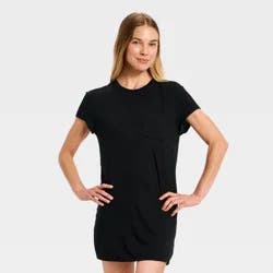 Women's Jersey Pajama T-Shirt Dress - Auden™ Black S